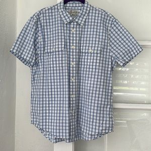 Lucky Brand mens short sleeve button down shirt . Large